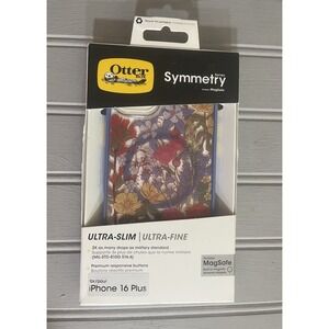 OtterBox Symmetry Case MagSafe For Apple IPhone 16 Plus Floral Purple Slim New